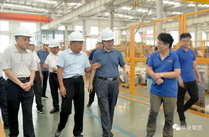 熱烈歡迎山東省應(yīng)急管理廳領(lǐng)導(dǎo)蒞臨華全集團檢查指導(dǎo)工作